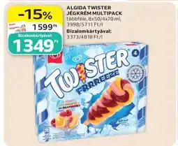 Auchan Algida Twister jégkrém multipack ajánlat