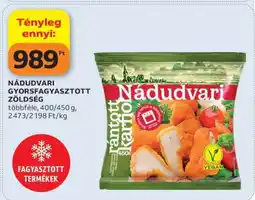 Auchan Nádudvari gyorsfagyasztott zöldség ajánlat