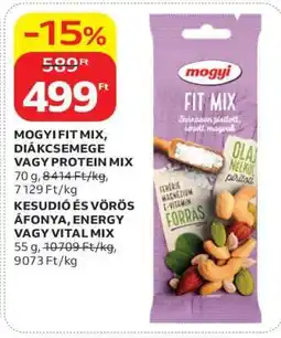 Auchan MOGYI FIT MIX, DIÁKCSEMEGE VAGY PROTEIN MIX ajánlat