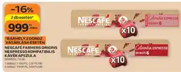 Auchan NESCAFÉ Farmers Origins Nespresso kompatibilis kávékapszula ajánlat