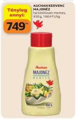 Auchan AUCHAN KEDVENC MAJONÉZ ajánlat