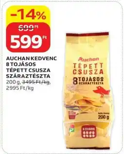 Auchan AUCHAN KEDVENC 8 TOJÁSOS TÉPETT CSUSZA SZÁRAZTÉSZTA ajánlat
