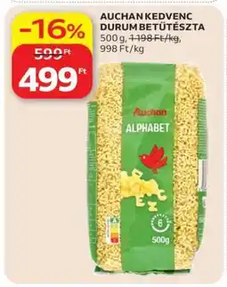 Auchan AUCHAN KEDVENC DURUM BETŰTÉSZTA ajánlat