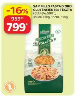 Auchan SAM MILLS PASTA D’ORO GLUTÉNMENTES TÉSZTA ajánlat