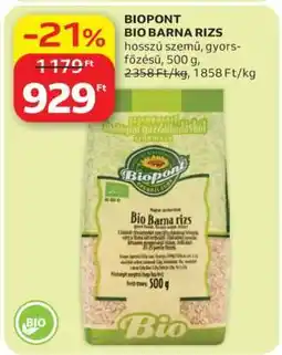 Auchan BIOPONT BIO BARNA RIZS ajánlat