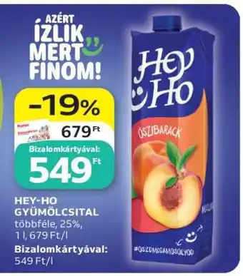 Auchan HEY-HO GYÜMÖLCSITAL ajánlat
