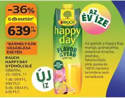Auchan Rauch Happy Day Gyümölcslé ajánlat
