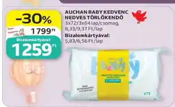 Auchan Auchan Baby Kedvenc Nedves Törlőkendő ajánlat