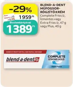 Auchan BLEND-A-DENT MŰFOGSOR-RÖGZÍTŐ KRÉM ajánlat
