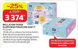 Auchan BELLA FOR TEENS ELSŐ MENSTRUÁCIÓS SZETT ajánlat