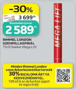 Auchan RIMMEL LONDON SZEMPILLASPIRÁL ajánlat