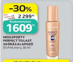 Auchan MISS SPORTY PERFECT TO LAST 24 ÓRÁS ALAPOZÓ ajánlat