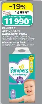 Auchan Pampers Active Baby Nadrágpelenka ajánlat