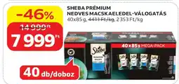 Auchan SHEBA PRÉMIUM NEDVES MACSKAELEDEL-VÁLOGATÁS ajánlat