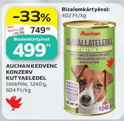 Auchan AUCHAN KEDVENC KONZERV KUTYAELEDEL ajánlat