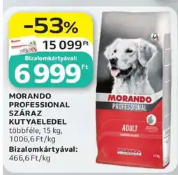 Auchan MORANDO PROFESSIONAL SZÁRAZ KUTYAELEDEL ajánlat
