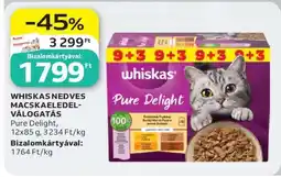 Auchan WHISKAS NEDVES MACSKAELEDEL-VÁLOGATÁS ajánlat