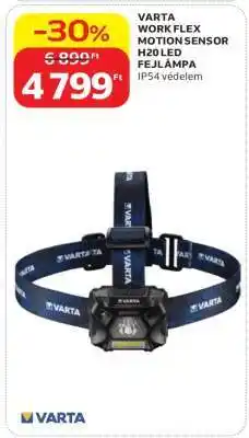 Auchan VARTA WORK FLEX MOTION SENSOR H20 LED FEJLÁMPA ajánlat
