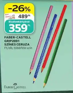 Auchan FABER-CASTELL GRIP2001 SZÍNES CERUZA ajánlat