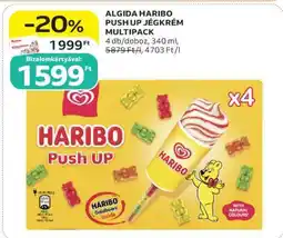 Auchan Algida Haribo Push UP jégkrém multipack ajánlat