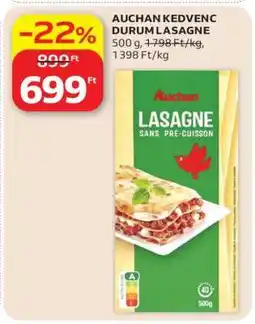 Auchan Auchan Kedvenc Durum Lasagne ajánlat