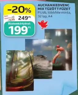 Auchan AUCHAN KEDVENC MIX TŰZÖTT FÜZET ajánlat
