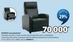 JYSK HADRUP masszázsfotel ajánlat