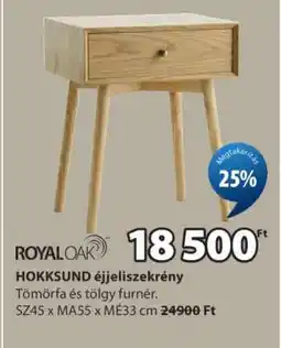 JYSK HOKKSUND éjjeliszekrény ajánlat