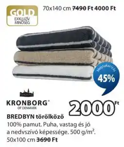 JYSK BREDBYN törölköző ajánlat