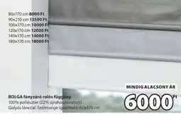 JYSK BOLGA fényzáró rolós függöny ajánlat