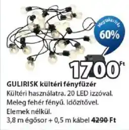 JYSK Gulirisk kültéri fényfűzér ajánlat