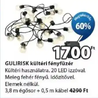 Gulirisk kültéri fényfűzér