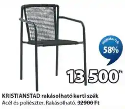 JYSK Kristianstad rakásolható kerti szék ajánlat