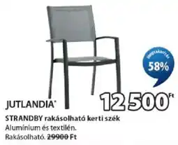 JYSK Jutlandia strandby rakásolható kerti szék ajánlat