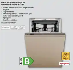 MediaMarkt Whirlpool WH6IB10BS7LAO Beépíthető Mosogatógép ajánlat