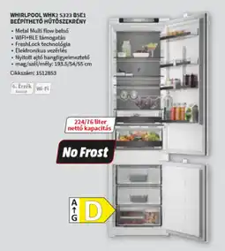 MediaMarkt Whirlpool WHK2 5323 B5E1 Beépíthető Hűtőszekrény ajánlat