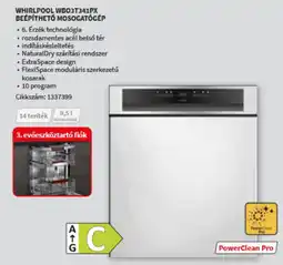 MediaMarkt Whirlpool WB03T341PX Beépíthető Mosogatógép ajánlat