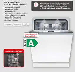 MediaMarkt Bosch SMV6ECX20E Beépíthető Mosogatógép ajánlat