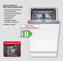 MediaMarkt Bosch SPV4EMX17E beépíthető mosogatógép ajánlat