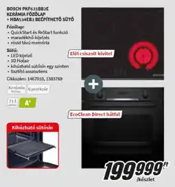 MediaMarkt bosch kerámia főzőlap + beépíthető sütő ajánlat