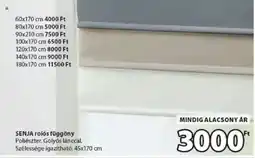 JYSK Senja rolós függöny ajánlat
