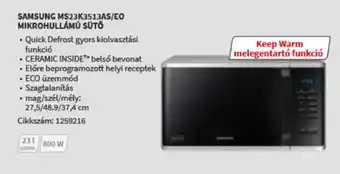 Samsung mikrohullámú sütő