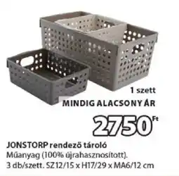 JYSK Jonstorp rendező tároló ajánlat
