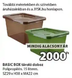 JYSK Basic box tároló doboz ajánlat