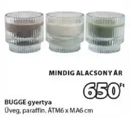 JYSK Bugge gyertya ajánlat
