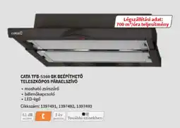 MediaMarkt Cata TFB-5160 BK Beépíthető Teleszkópos Páraelszívó ajánlat