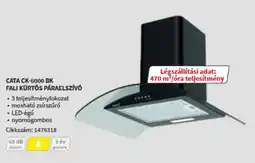 MediaMarkt Cata CK-6000 BK Fali Kúrtós Páraelszívó ajánlat
