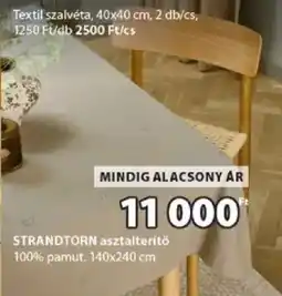 JYSK Strandtorn asztalterítő ajánlat