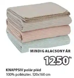 JYSK Knappsiv polár pléd ajánlat