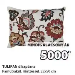 JYSK Tulipan diszpárna ajánlat